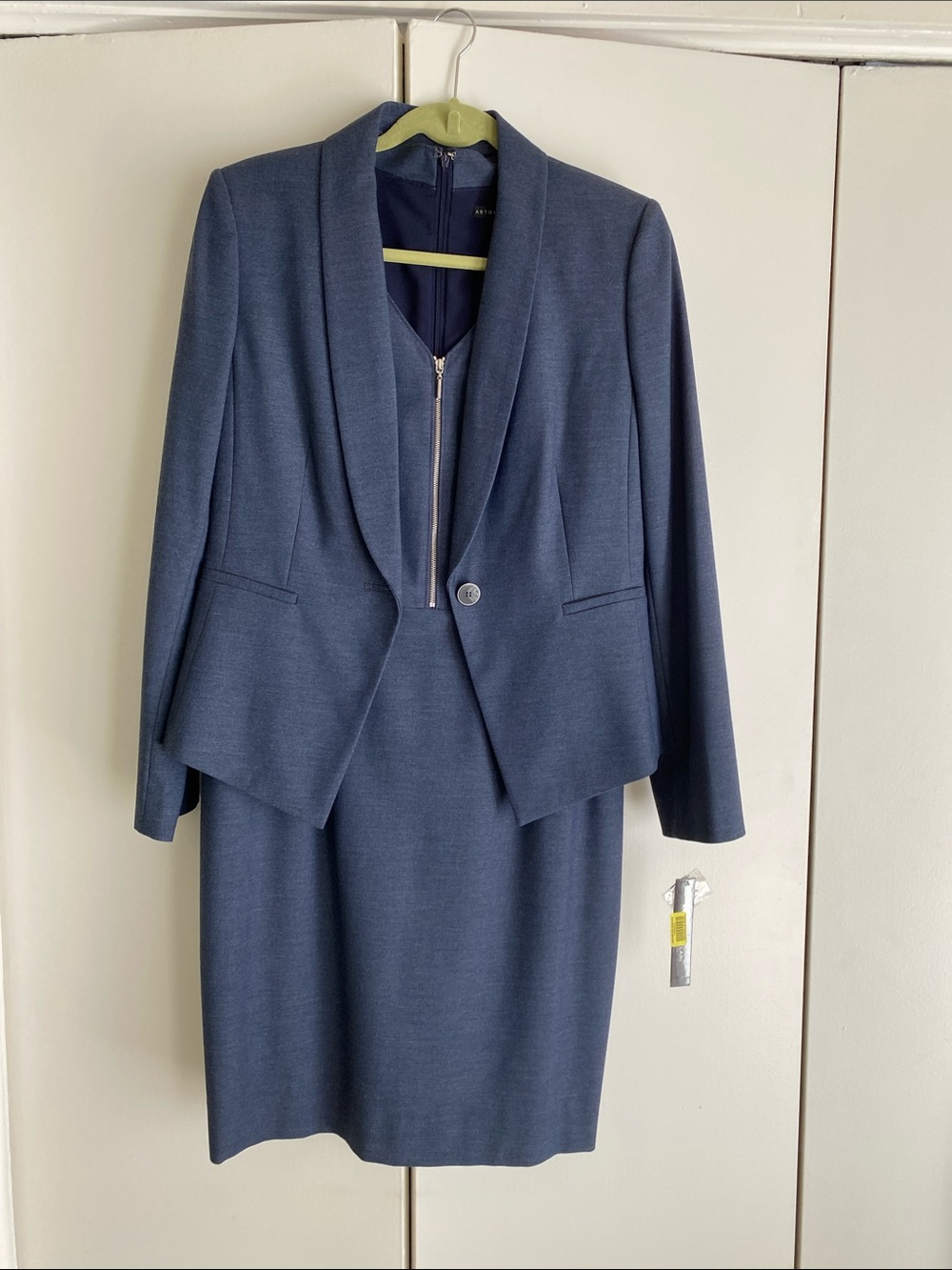 ANTONIO MELANI Blue Tailored Jacket & Dress Set